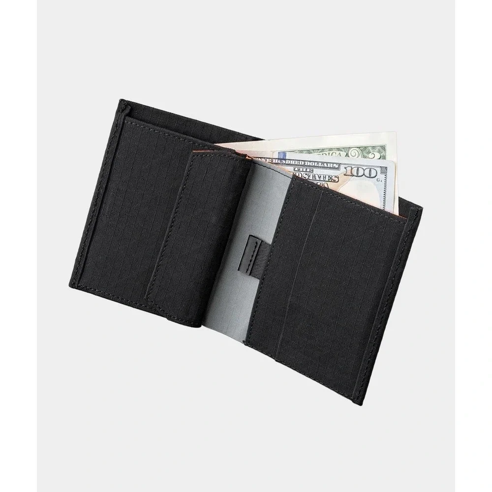 Alpaka Ark Bifold Coin Wallet Black Black | Axogrid 210D